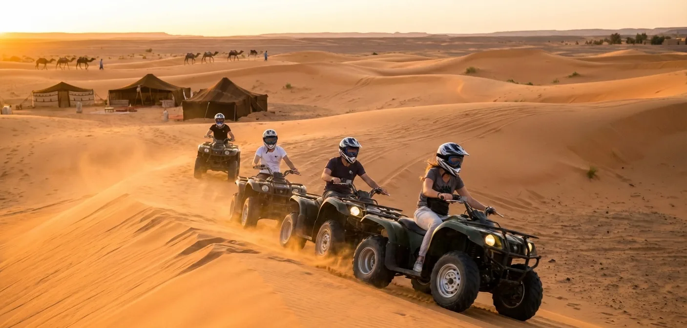 Quad nas dunas do Saara