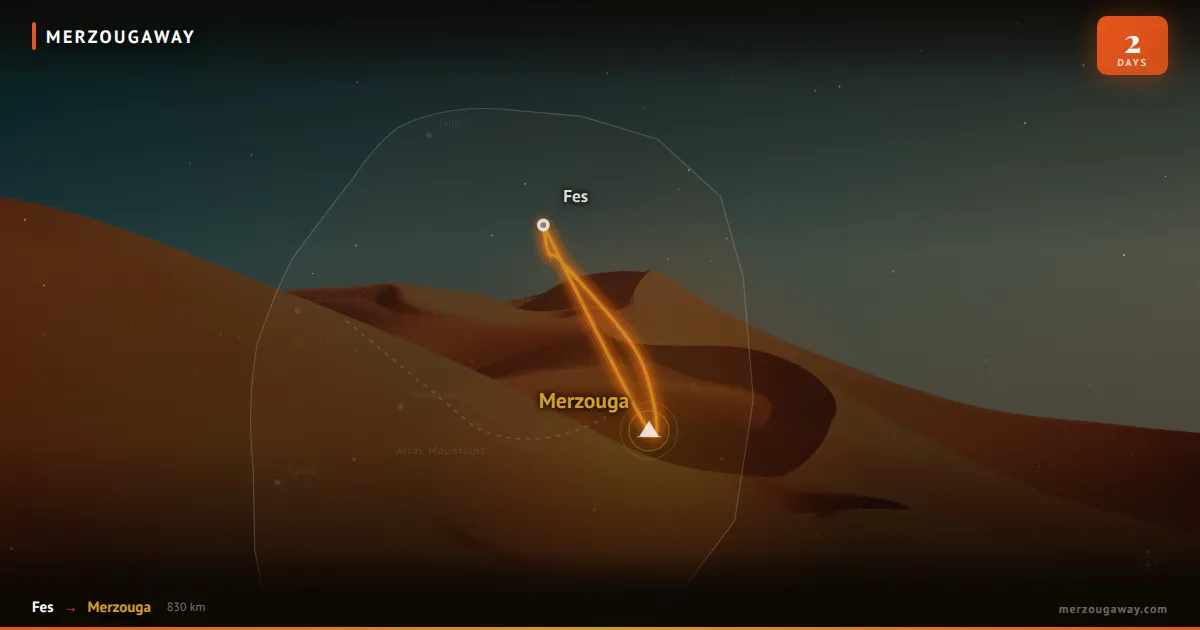 Express 2-Day Fes to Merzouga: Desert Adventure & Camel Trek