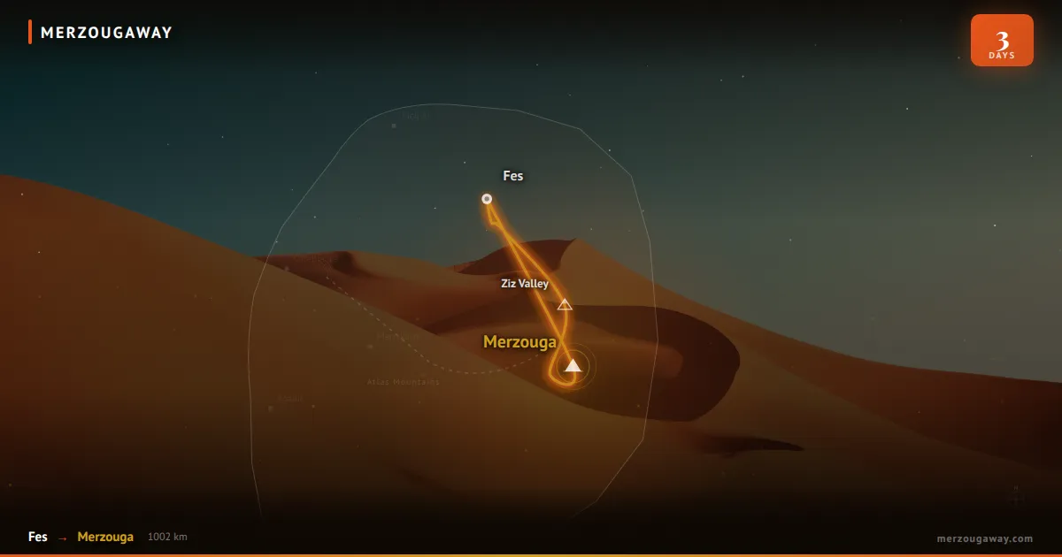 Fes to Merzouga New Year's Eve: Sahara Festive Tour 2026/2027